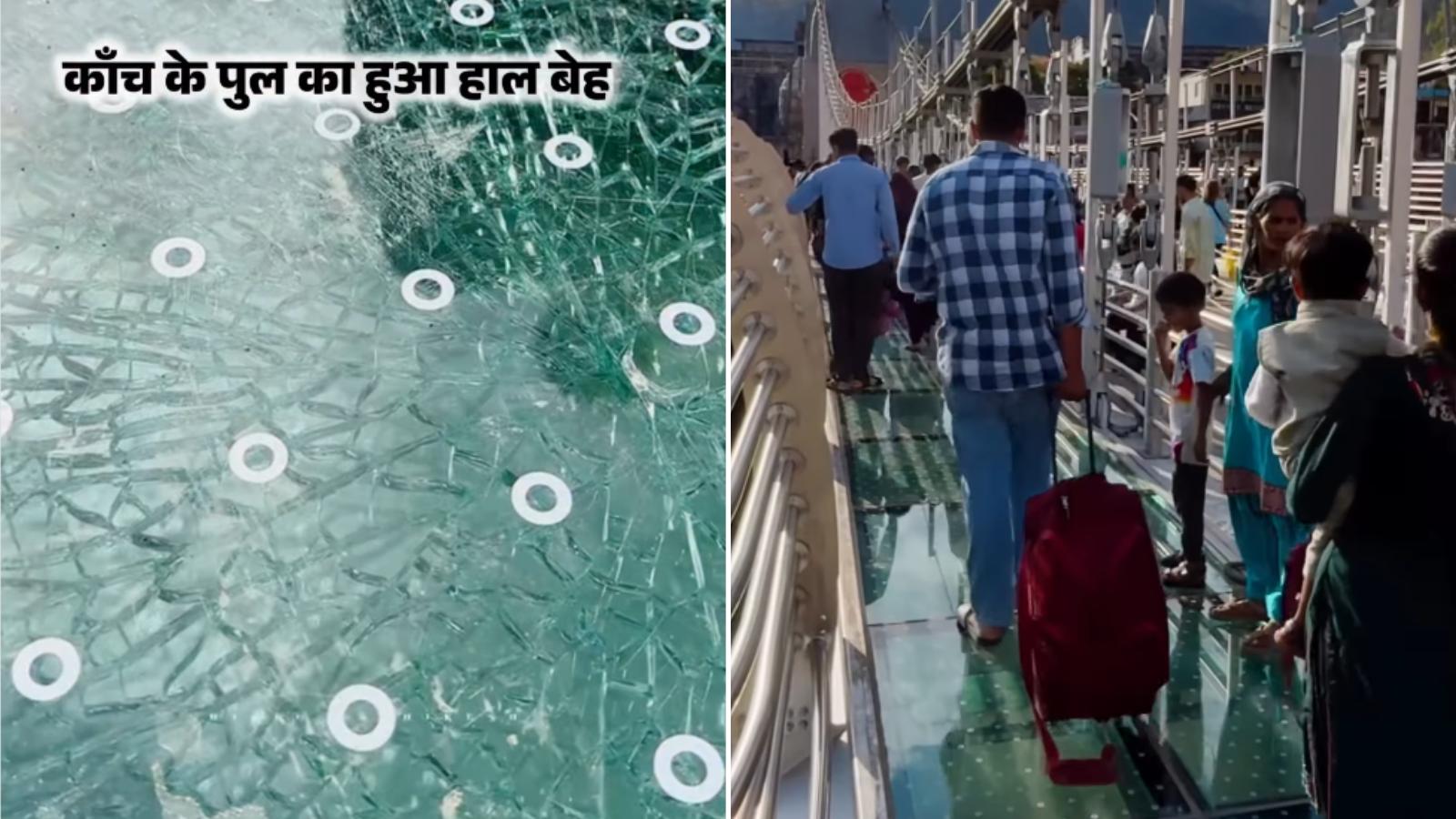 बजरंग सेतु: ऋषिकेश के ग्लास ब्रिज पर ट्रॉली बैग घसीट रहे लोग! वीडियो देख भड़का यूट्यूबर, बोला- जीरो सिविक सेंस